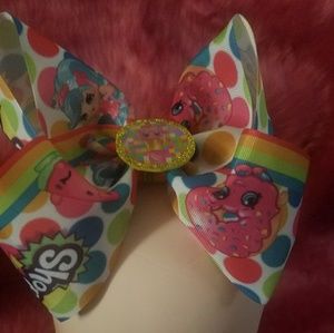 Handmade shopkins hair bow